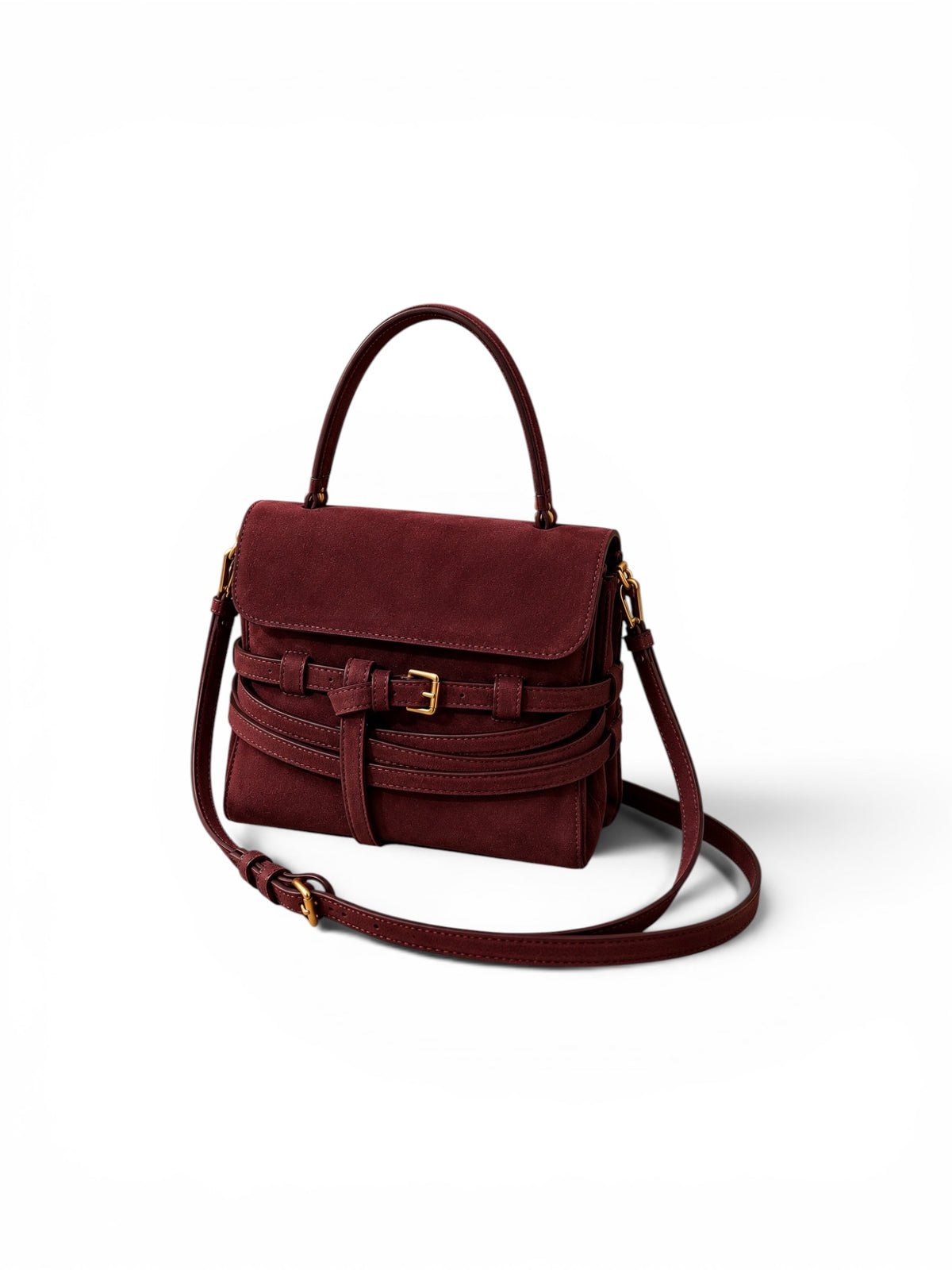 The Satchel - Burgundy
