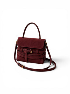 The Satchel - Burgundy