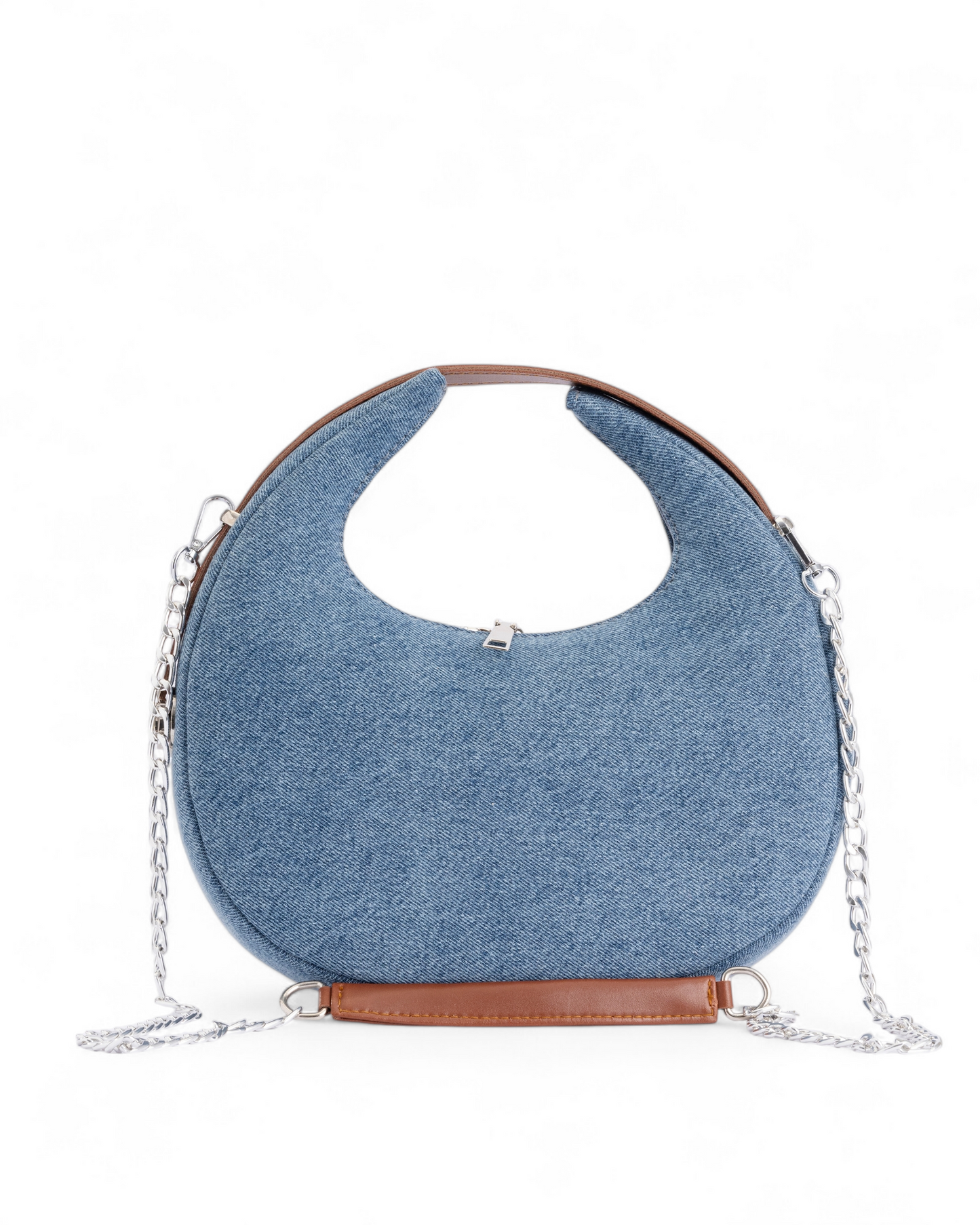 Denim shoulder bag