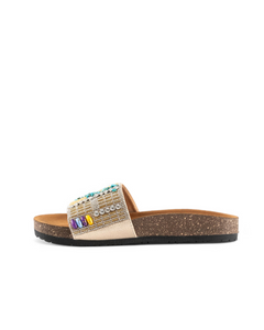 Beaded slides  - Gold