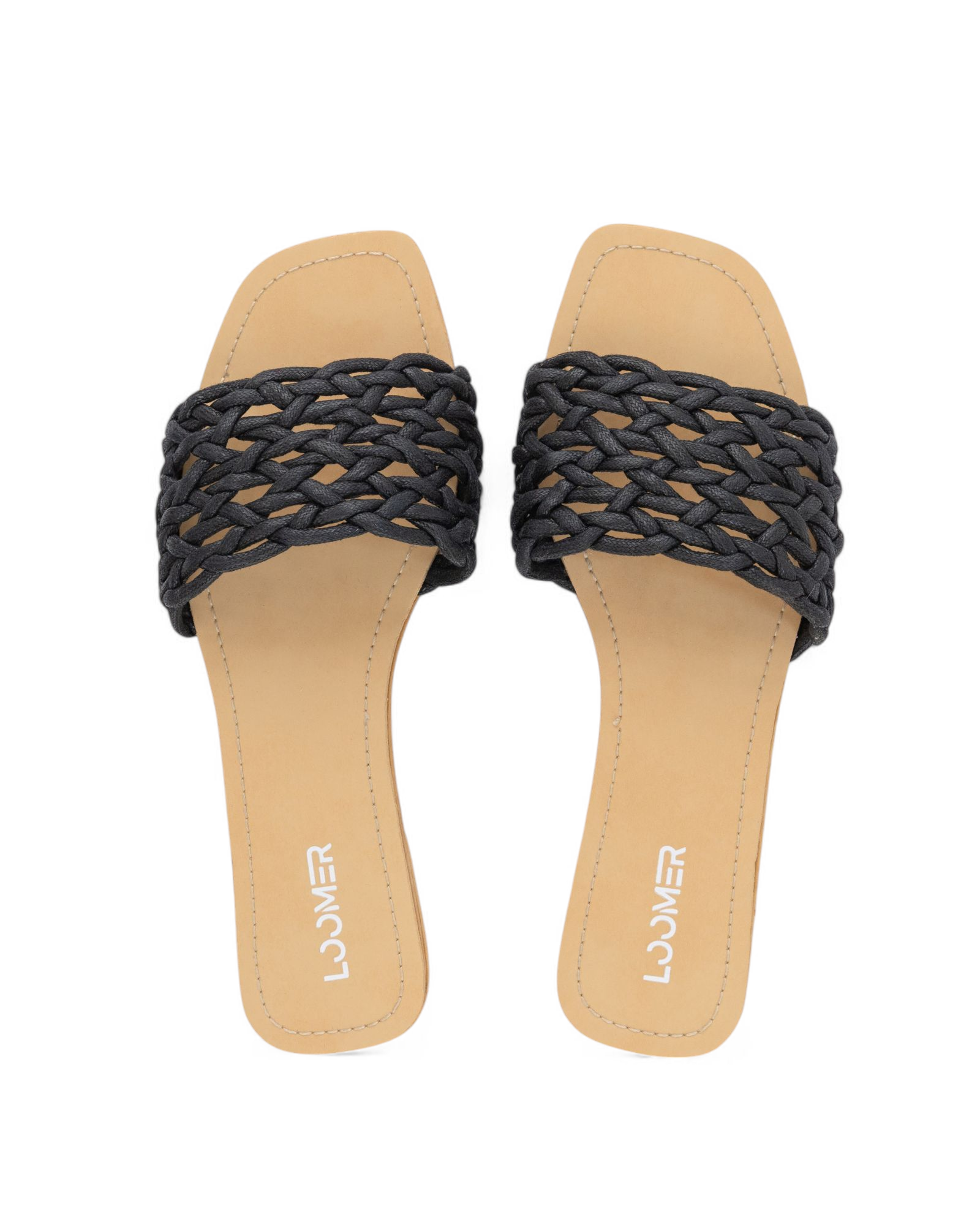 Braided Slides - Black