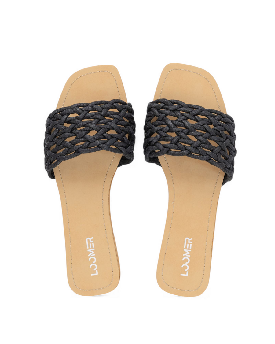 Braided Slides - Black