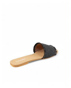 Raffia Slides - Black