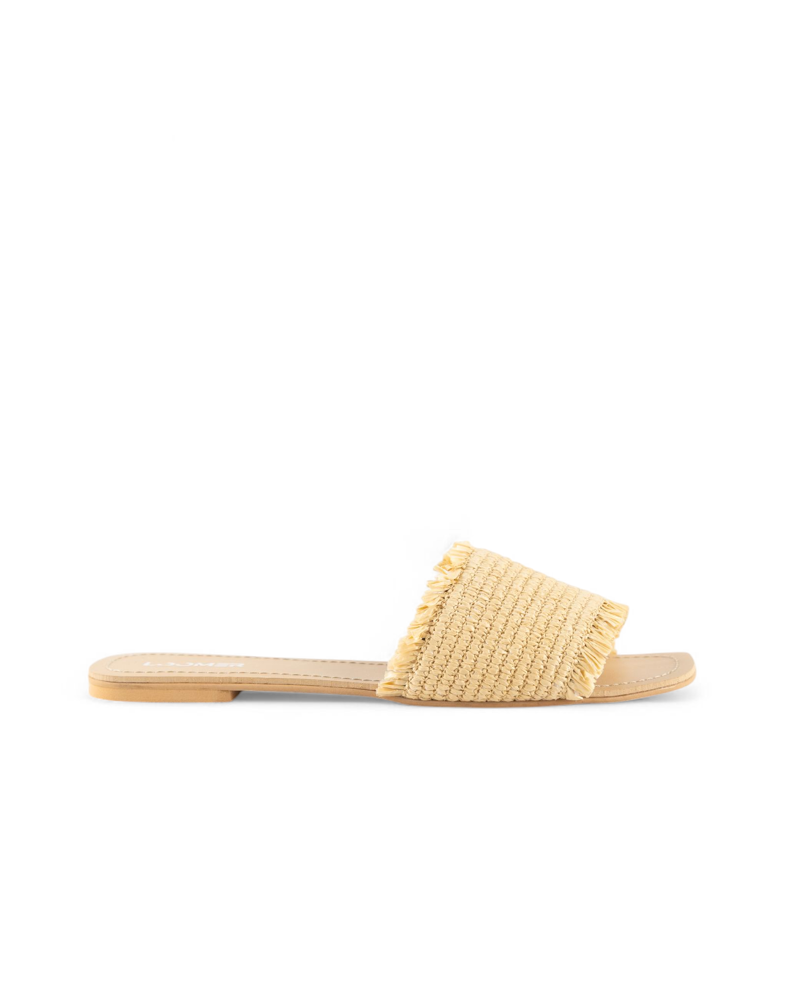 Raffia Slides - Beige