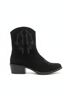 Cowboy Ankle Boot - Black
