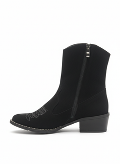 Cowboy Ankle Boot - Black