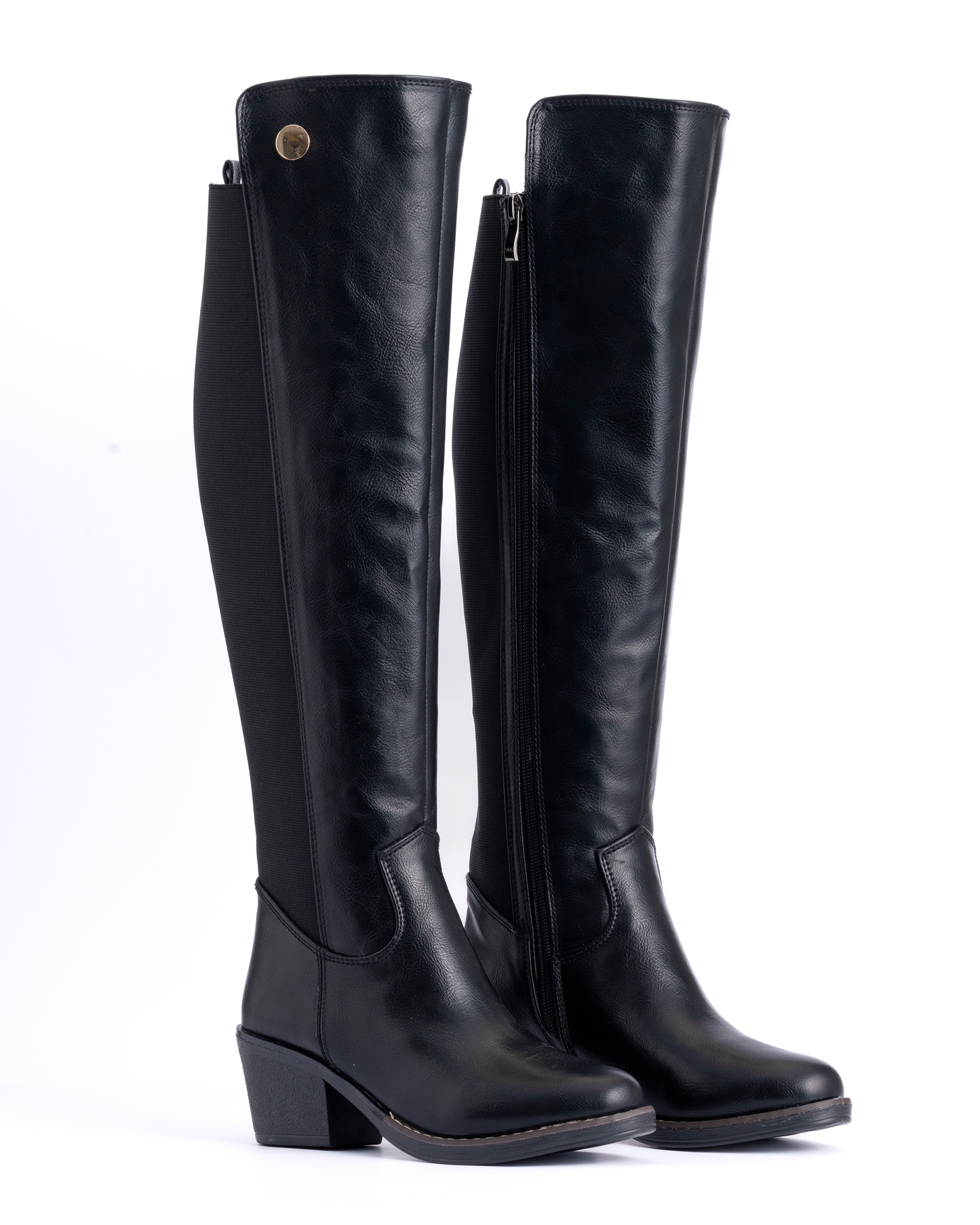 Classic Black Knee High Boots