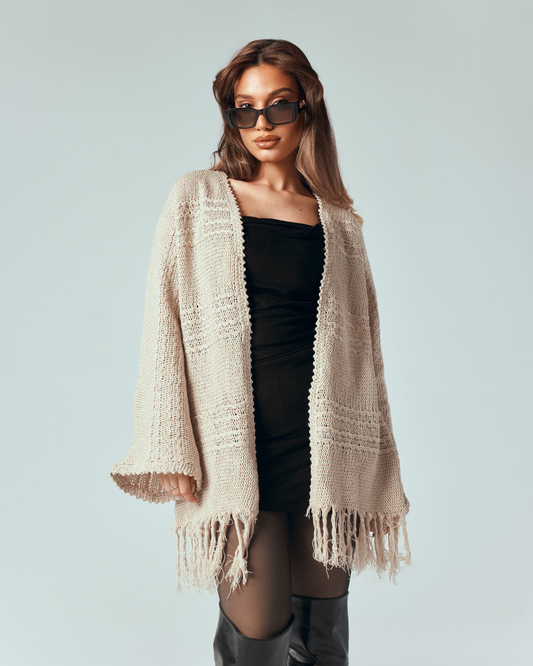 Knitscape cardigan -Beige