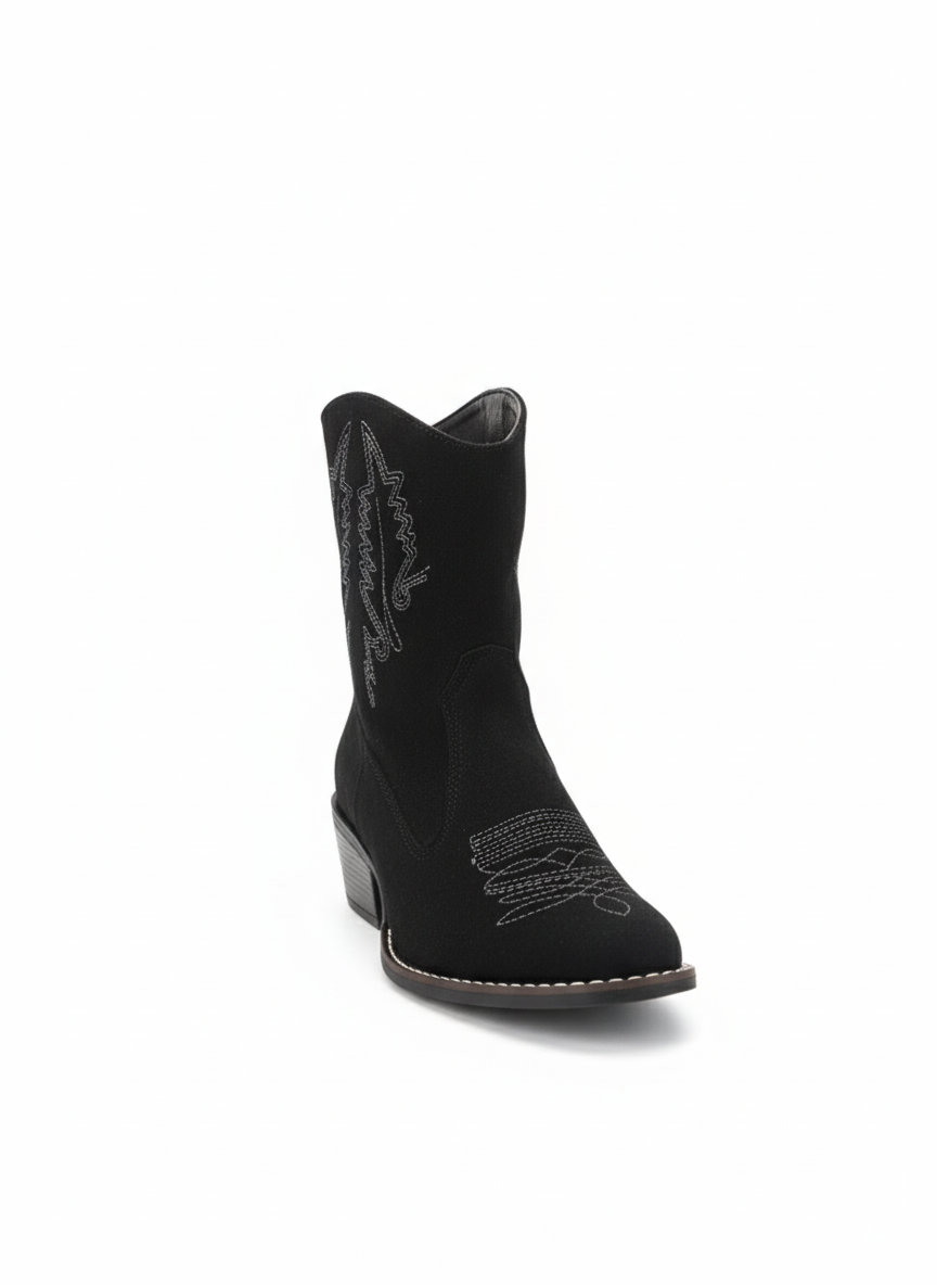 Cowboy Ankle Boot - Black