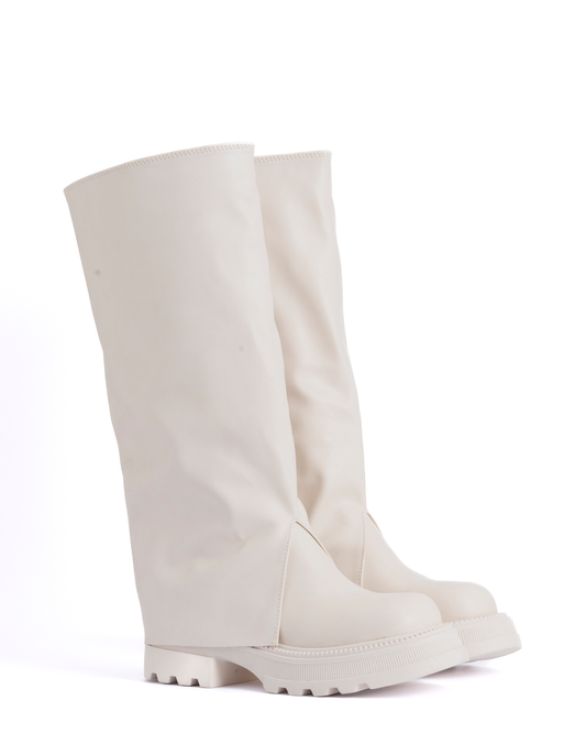 Trunk minimalism boots - Ivory